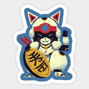 Lucky Pizza Cat Sticker